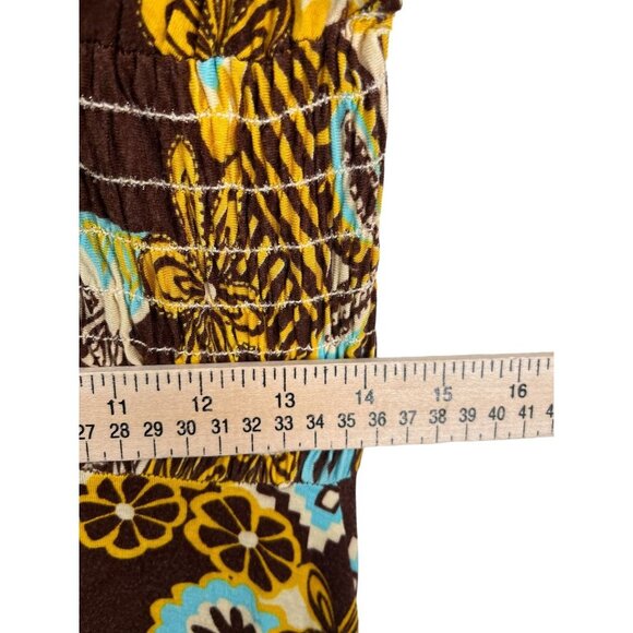 Anthropologie Le shack Paisley print maxi boho dress sz 10 - Picture 6 of 10